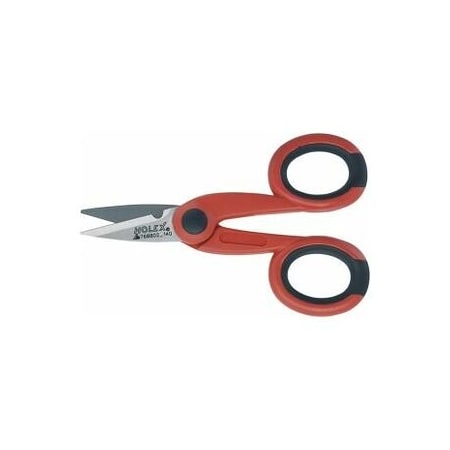 Holex Electrician's Scissors with 2-Component Grip and Wire Cutter 768802 140